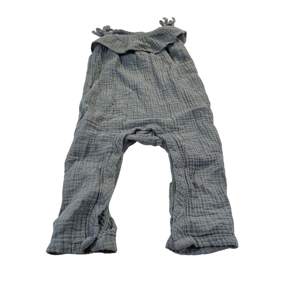 Grayson Collection Baby Girl 18M Grey Romper 100% Cotton